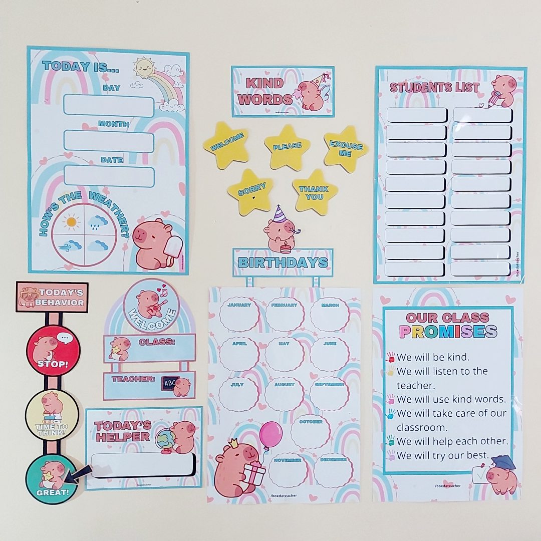 Kit Decoração Capybara