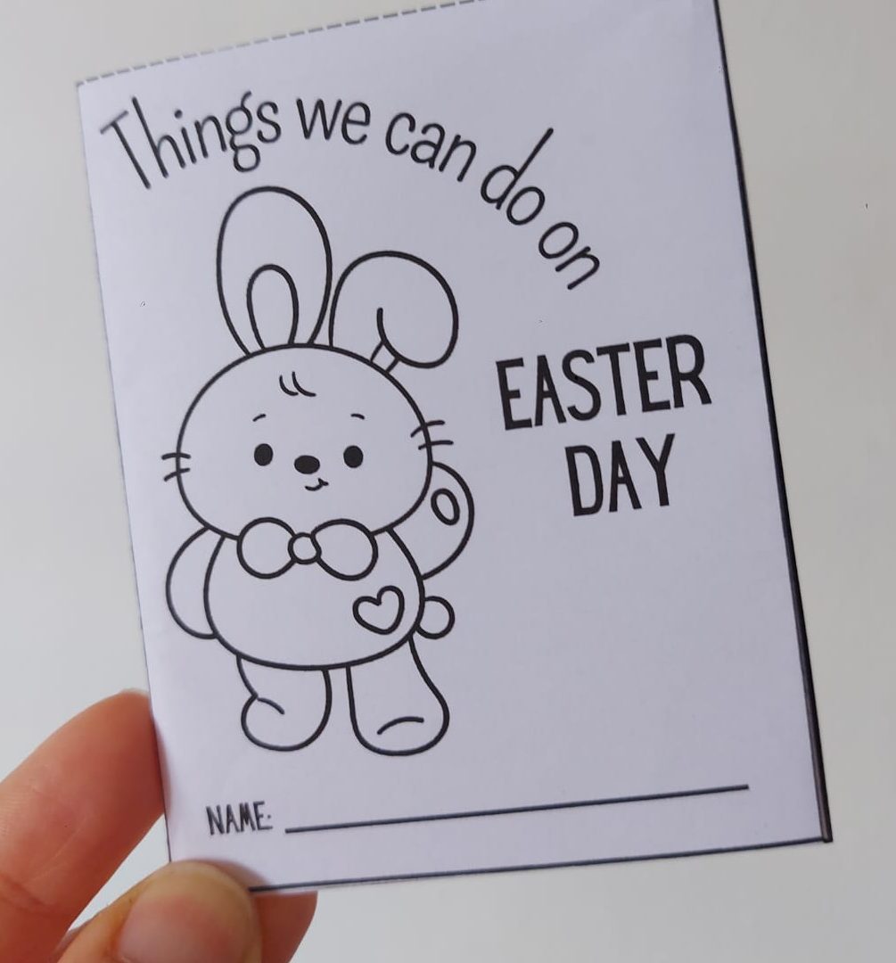 Mini Book - Things we can do on Easter Day